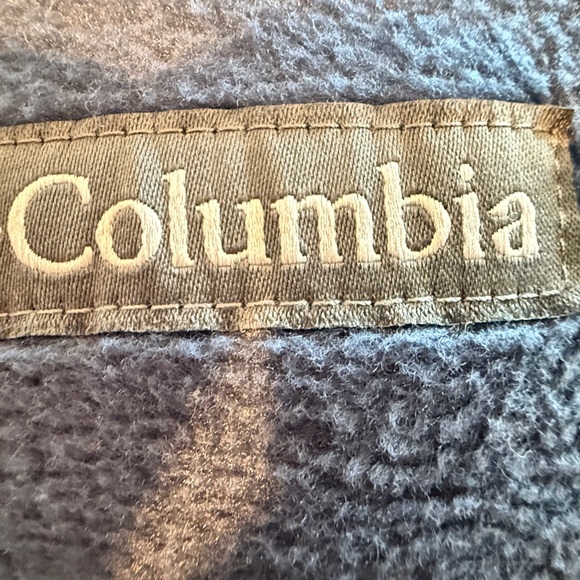 Columbia Men’s Blue Fleece Jacket Zipper Front Long Sleeve: Size - Large - Picture 9 of 10